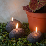 Set Of 3 Pebble Candles