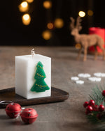 Christmas Tree Cookie Cutter Candle