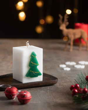 Christmas Tree Cookie Cutter Candle