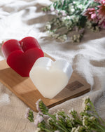 Rose-Scented Heart Candle (Red)