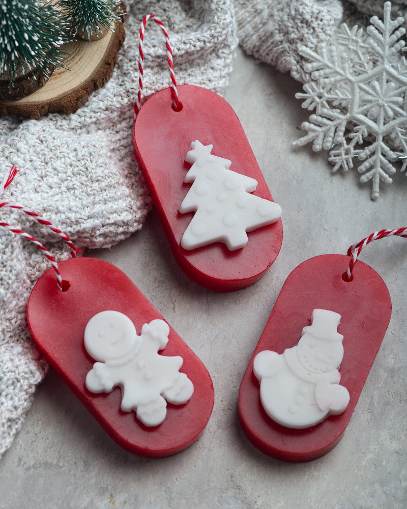 Christmas-Themed Scented Beeswax Tablets (Assorted Designs)