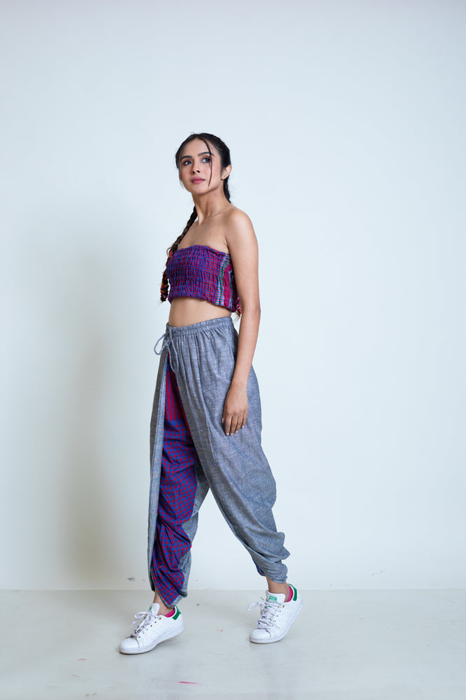 Plum Dual Dhoti