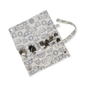 Cutlery Holder - Cup & Saucer - Cream