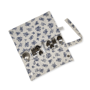 Cutlery Holder - English Rose - Cream