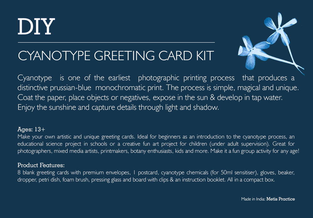 
                
                    Load image into Gallery viewer, DIY Cyanotype Greeting Card Kit
                
            