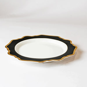 Black & Gold Plate Set of 3