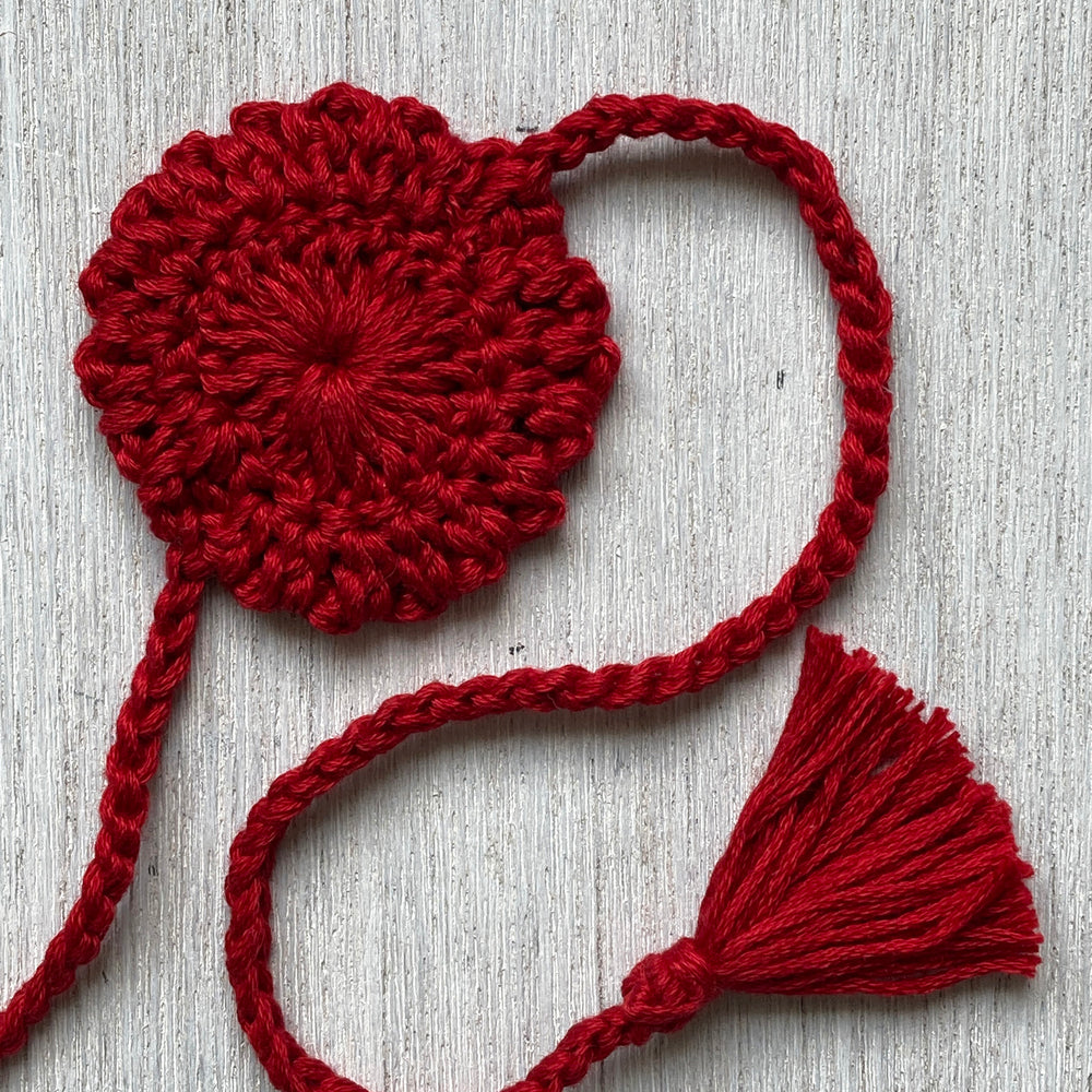 Rakhi - Mandala Crochet - Red