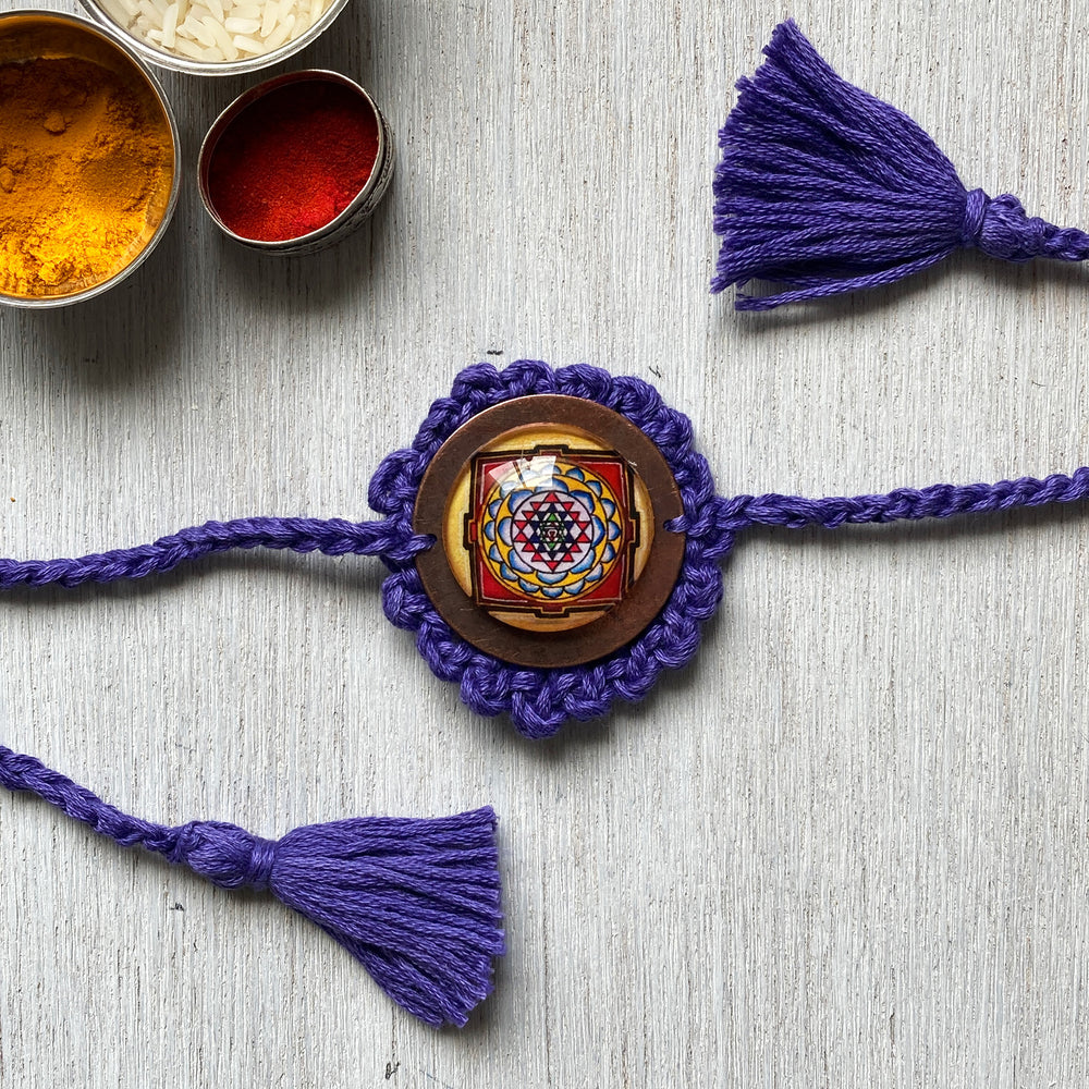 Rakhi - Mandala Crochet - Violet
