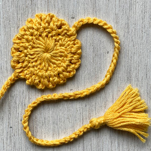 Rakhi - Mandala Crochet - Yellow