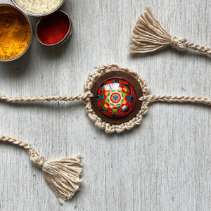 Rakhi - Mandala Crochet - Beige