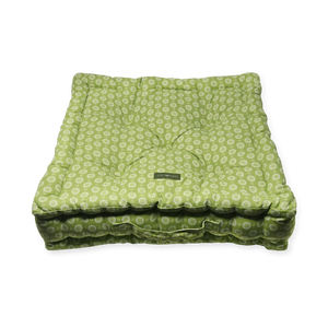 
                
                    Load image into Gallery viewer, Acrylic Coated Floor Cushion - Geo Lime
                
            