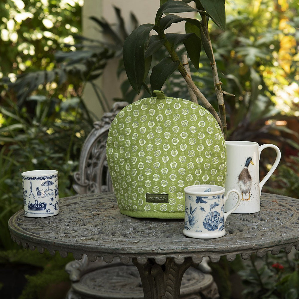 Tea Cosy - Geo Lime