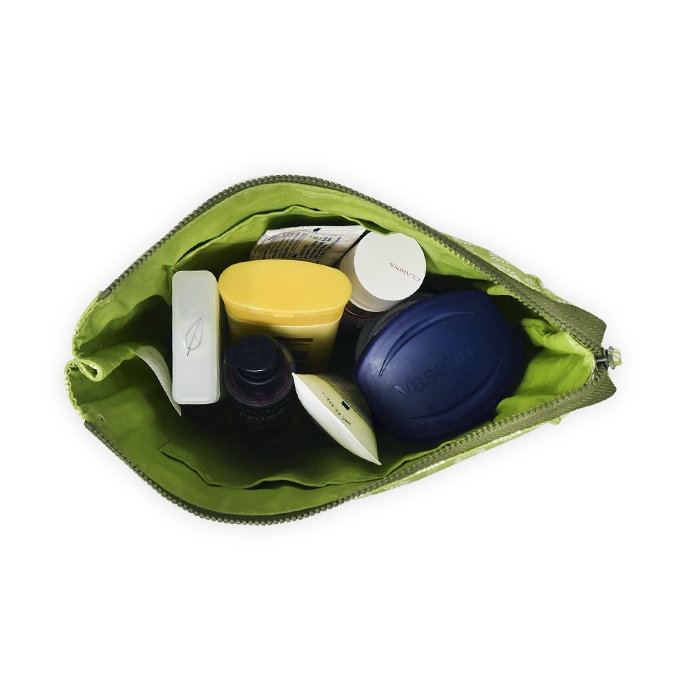 Wash Bag Tall - Geo Lime