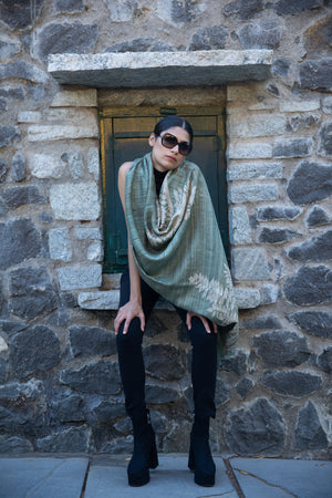 
                
                    Load image into Gallery viewer, &amp;#39;Willow&amp;#39; Peace Silk Scarf
                
            