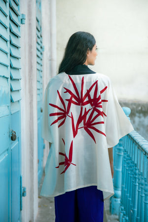 'Redwood' Eri Peace Silk Kimono