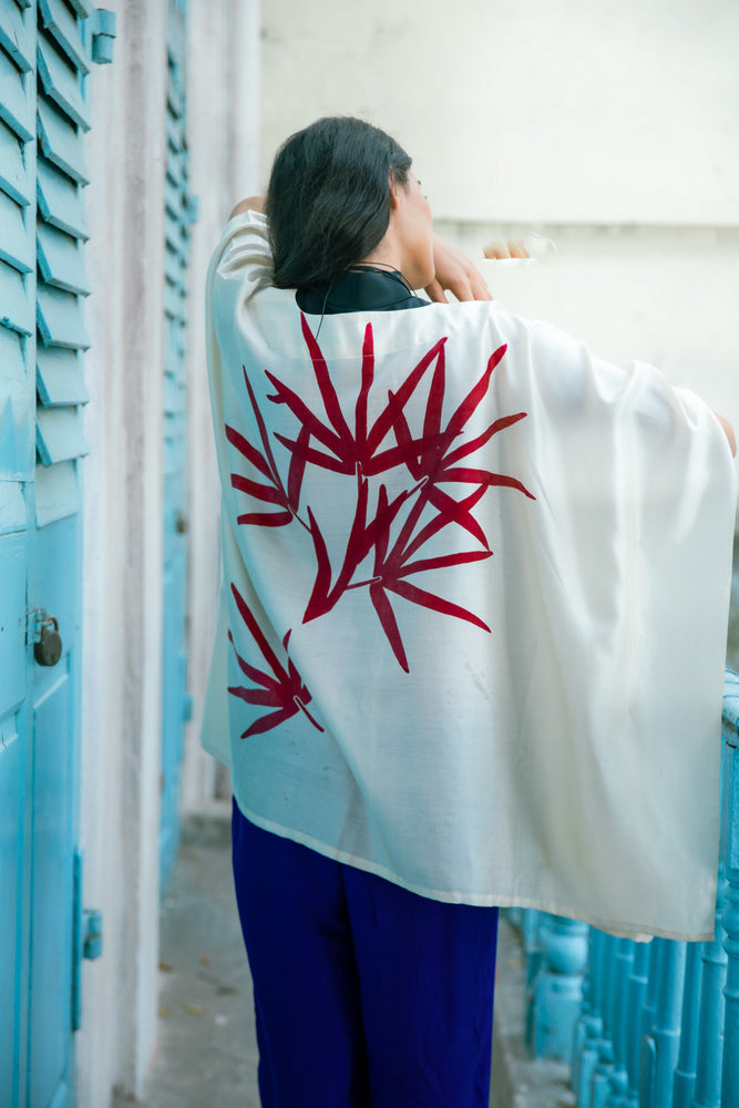 'Redwood' Eri Peace Silk Kimono