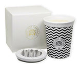 Ceramic Chevron Candle