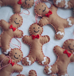 Felt ginger bread man - Christmas Ornament