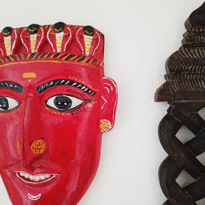 
                
                    Load image into Gallery viewer, Handcrafted Kummatikali Mask (Female version)
                
            