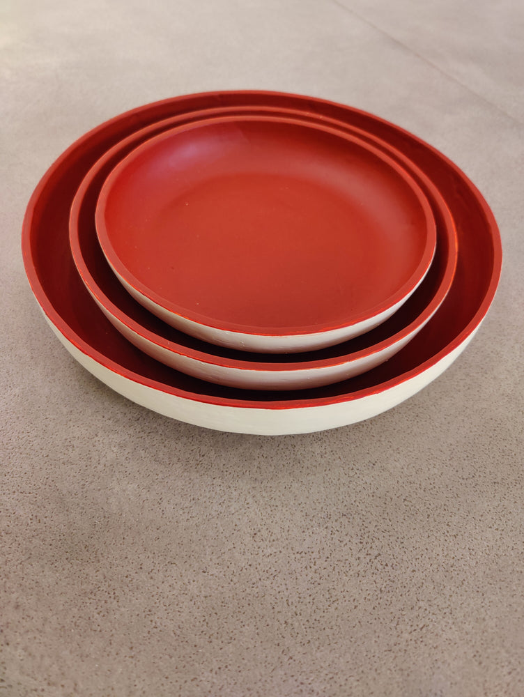 
                
                    Load image into Gallery viewer, Tray set of 3 Red
                
            
