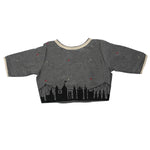 Gray Kolkata Skyline Blouse