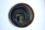 Solid Wood Round Resin Tray - Black 2