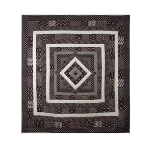 Window of Soul - Queen size Brown Quilt