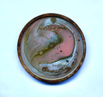 Solid Wood Round Resin Tray - Pink 1