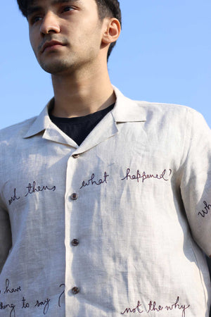 
                
                    Load image into Gallery viewer, Quote Half Sleeves Shirt
                
            