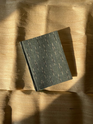 Notebook in Dusty Blue Ikat (Plain)