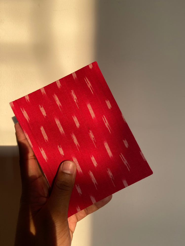 
                
                    Load image into Gallery viewer, Notebook in Red Ikat Bold (Plain)
                
            