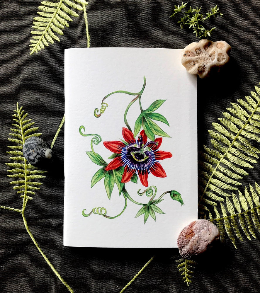 Notebook - Red Passion flower