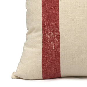 SUNSET RED STRIPES CUSHION