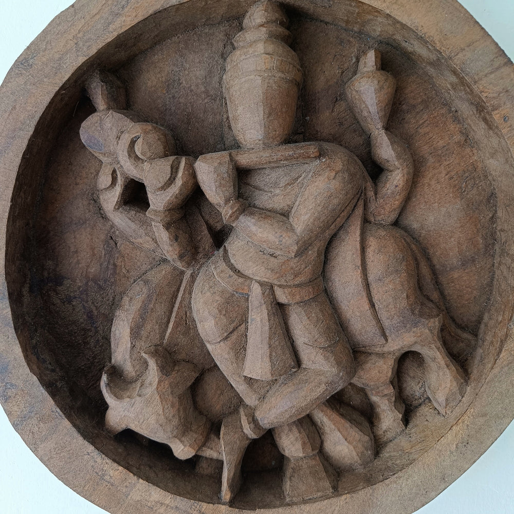 Handcrafted Krishna Panel - Ananta