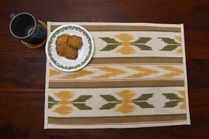 Placemat Ikat in Yellow (Cotton) - Set of 2