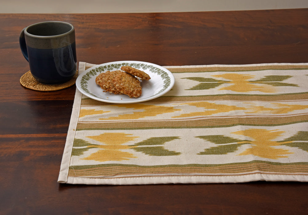 Placemat Ikat in Yellow (Cotton) - Set of 2