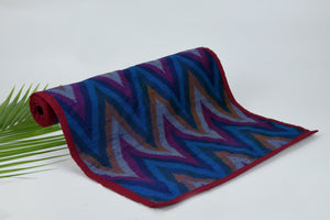 
                
                    Load image into Gallery viewer, Table Runner Ikat in Blue (Silk)
                
            