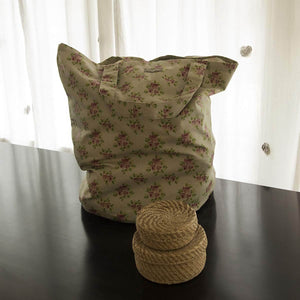 Acrylic Coated Cylindrical Laundry Bag - Vintage Rose