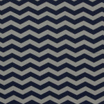 Lazy Chevron - Dark Blue on White