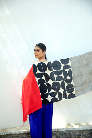 'Moon' Peace Silk Scarf