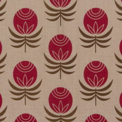 
                
                    Load image into Gallery viewer, Pomegranate - Pink and Cafe on Khaki
                
            