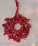 Xmas Red Snowflake Ornament