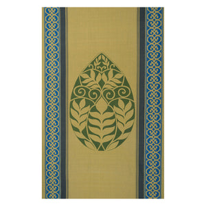 
                
                    Load image into Gallery viewer, Teardrop Panel-Olive on two tone green with border
                
            