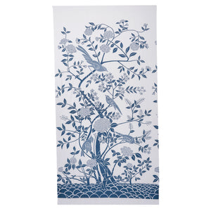 Birds of Paradise Panel -All Blue on white