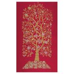 Tree of Life Panel -White and Gold on Shocking Pink
