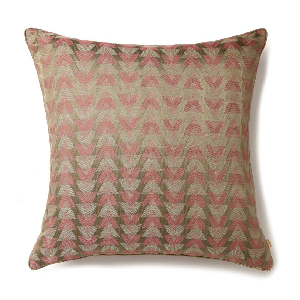 
                
                    Load image into Gallery viewer, Triangle Pale Pink Cushion Cover
                
            