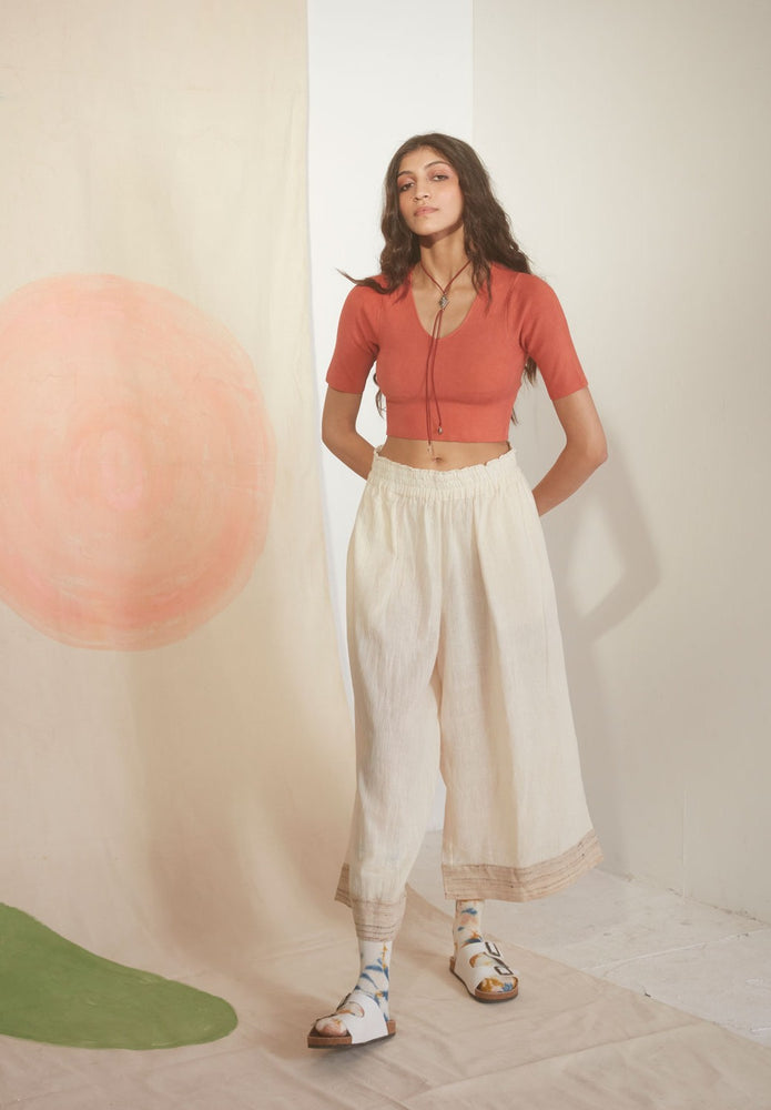 Core Drawstring Pajamas- Salt