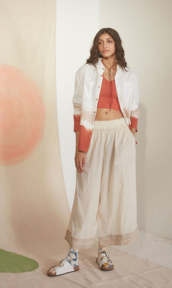 Core Drawstring Pajamas- Salt