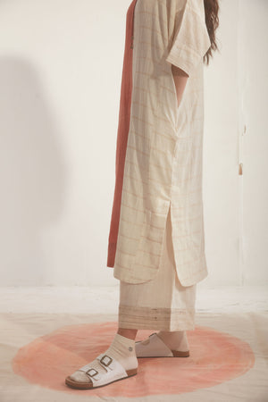 Core Drawstring Pajamas- Salt