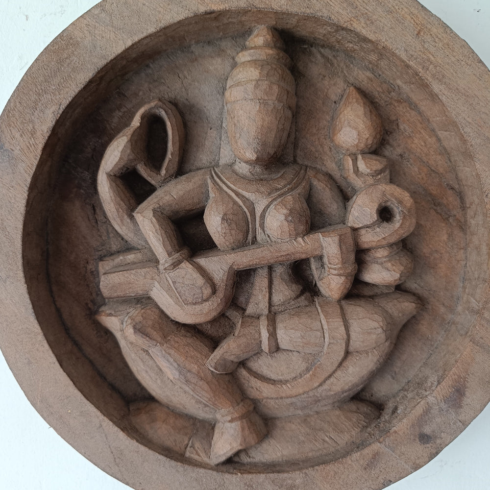 Handcrafted Saraswati Panel - Mahamaya